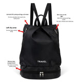 Large-Capacity Waterproof Polyester Oxford Sports Backpack for Men Women Fashionable Outdoor Leisure Fitness Bag for Daily Use