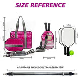 High Quality Women Nylon Gym Sport Puffer Duffle Paddle Racket Tote Quilted Tennis Bag Pickleball Paddle Bag