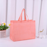 Non-Woven Bag Custom Large Fabric for Clothing Stores Folding Style Non-Woven Blank Heat Press Packaging with Letter Pattern