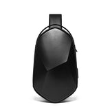 Men Shoulder Bags Black USB Charging Crossbody Travel Male Sling Bag Messenger Water Repellent Casual Waterproof Bag OEM