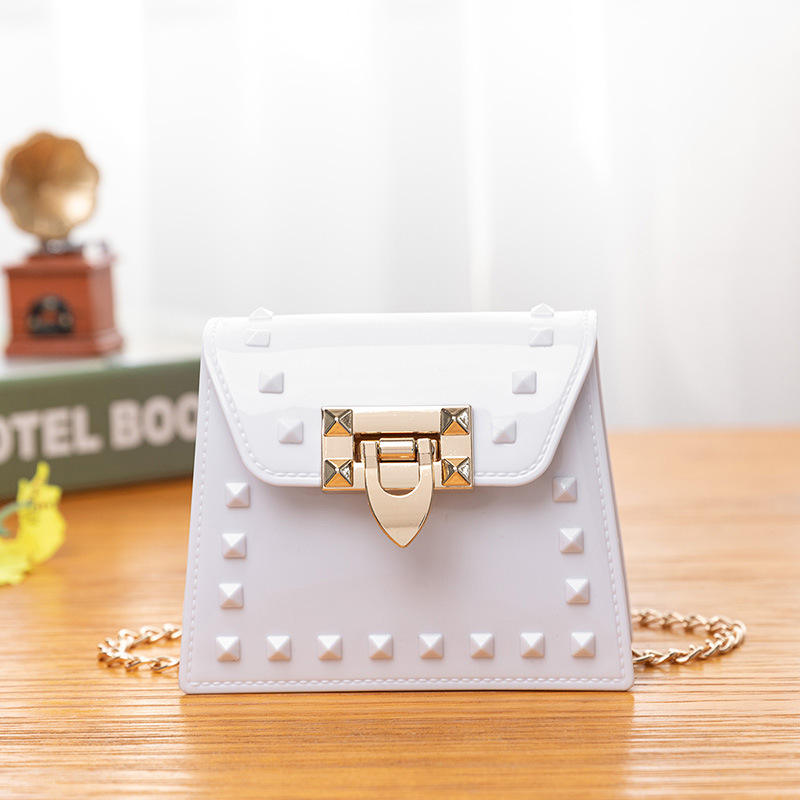 Hot Sale Women's Designer Mini Handbags Small Jelly PU Candy Cotton Zipper Closure Little Girls' Purses for Kids Ladies