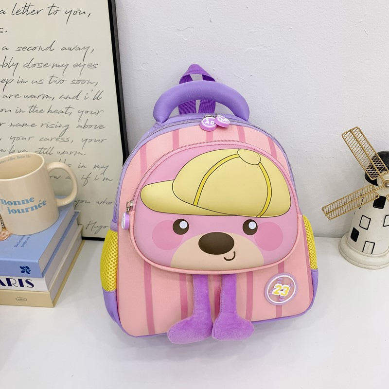 New Kindergarten School Backpack Super Cute Anime Cartoon Design Unisex Water-resistant Polyester Air Cushion Bag
