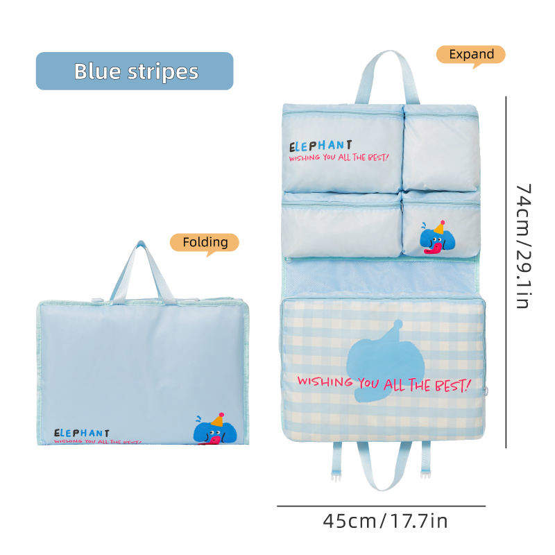 6-in-1 Multi-Function Travel Bag Fashion Pattern Designer Luggage Lightweight and Foldable for Travel Organizer Bag Set