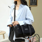 Gym Bag Women's Large Capacity Nylon Polyester Lining Waterproof Outdoor Casual Travel Shoulder Crossbody Duffel Fitness Bag