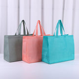 Non-Woven Bag Custom Large Fabric for Clothing Stores Folding Style Non-Woven Blank Heat Press Packaging with Letter Pattern