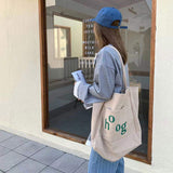 Canvas Bag Reusable Environmental Protection Shopping Bag Women's Tote Bags