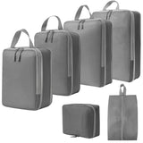 6-Piece Set Sport and Fashion Packing Cubes Organizer Bags Large Travel Bags with Zipper Closure
