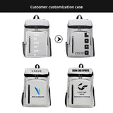 Badminton Tennis Sports Backpack  Double Shoulder Straps Oxford Material Zipper Large Capacity Multifunctional Bag
