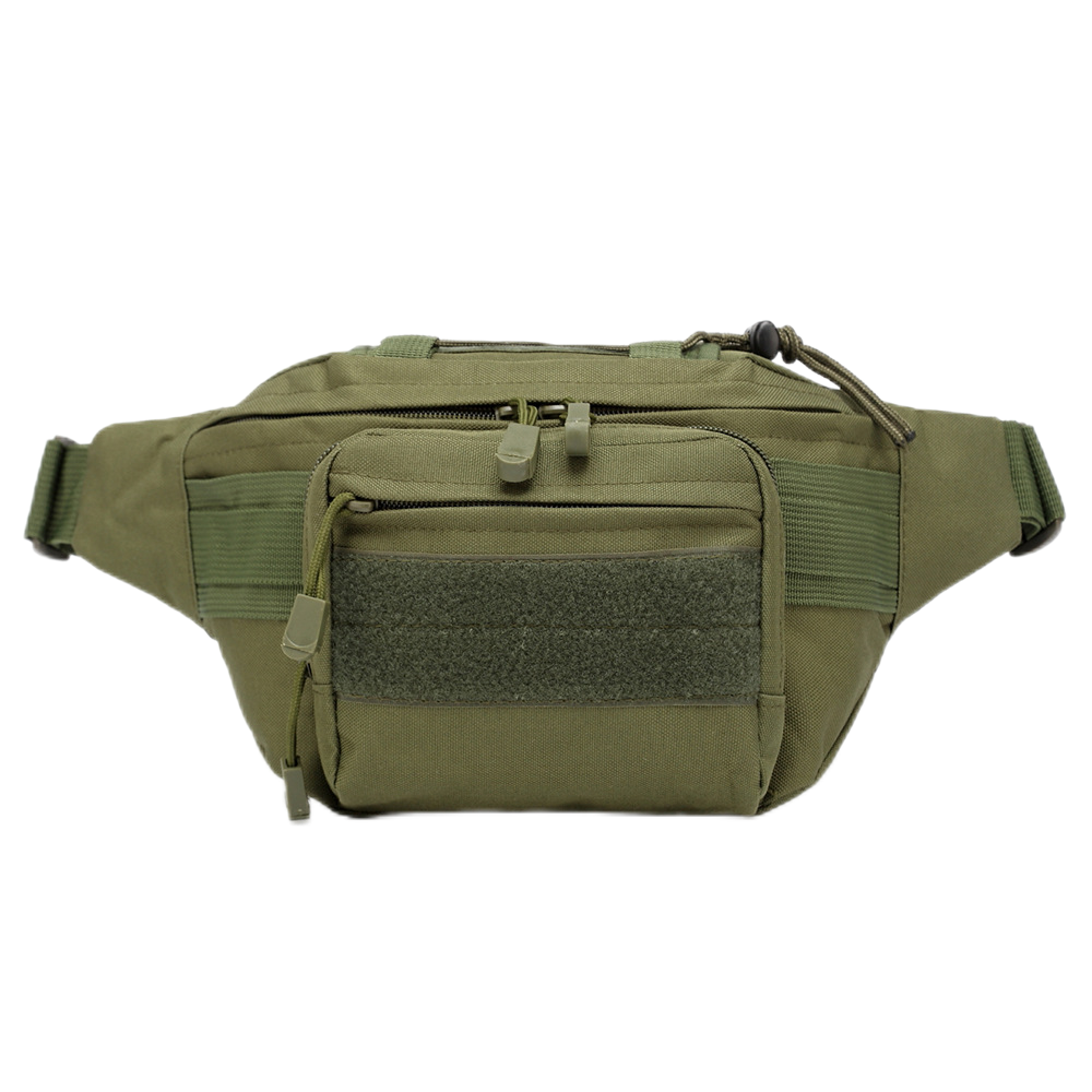 Unisex Outdoor Sports Waist Bag Oxford Water-Proof Camouflage Box Tactical Chest Shoulder Bag Cycling Camping Money Zipper