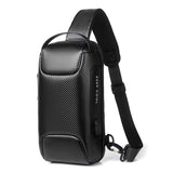 High Quality Waterproof Anti-Theft Large Main Capacity Business Chest Bag Men Single Shoulder PVC Bag