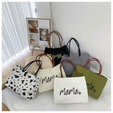 Reusable Foldable Shopping Mom Mama Bag Mother Gifts Momlife Tote Bag with Custom Printed Logo