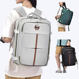 Waterproof Travel Backpack Oxford Women Waterproof 15Inch Laptop Schoolbag With Shoe Storage Travel Bag
