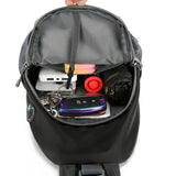 Men's Lightweight Outdoor Trendy Zipper Closure Multi-function Waist Bag for Mobile Phone and Leisure Travel Shoulder Chest Bag