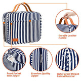 Large Capacity Waterproof Portable Travel Toiletry Bag Hanging Weekender Bag with Zipper Closure for Women and Men Makeup Case