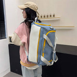 Women Lightweight Travel Backpack Large Capacity Dry Wet Separation Gym Luggage Bag Handheld Double Shoulder Bag Custom Gym Bag