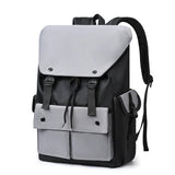 Fashion Men's Oxford Backpack Polyester Waterproof Breathable Large Capacity for Outdoor Travel College Students Bag