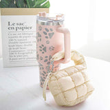 Makeup Pouch Custom Mini Handheld Storage Small Wrinkle Cloud Plaid Cotton Nylon Zipper Closure Casual Bags