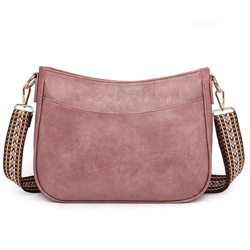 New Retro Style Large Capacity Crossbody Bag for Ladies PU Material Fashionable Chest and Shoulder Leisure Design