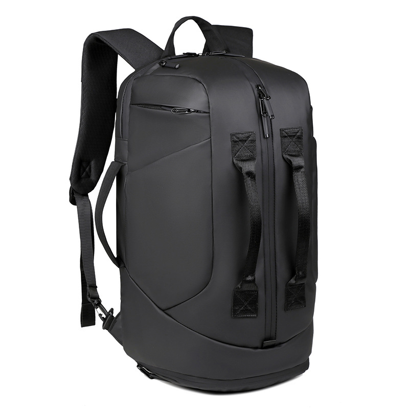 New High Quality Travel Bags Waterproof PU Gym Luggage Bag Unisex Casual Multi-pocket Fashion Casual Duffel Backpack