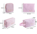 Velvet Cosmetic Bag Private Label Custom Makeup Bag Cases Pouch Set Make up Bags