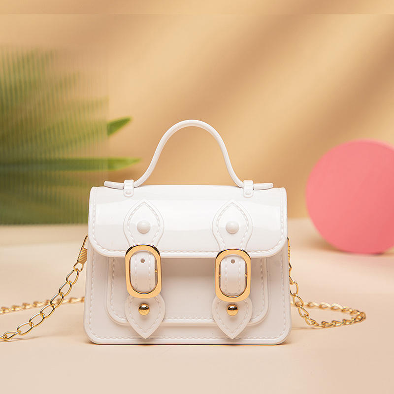Summer Small Kid Jelly Purses and Bags Girl Kids Mini Handbags Black Jelly Bag