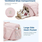 Women's Large Capacity Custom Gym Bag Yoga Water Bottle Travel Polyester Lining Buckle Closure With Shoe Compartment Tote Bag