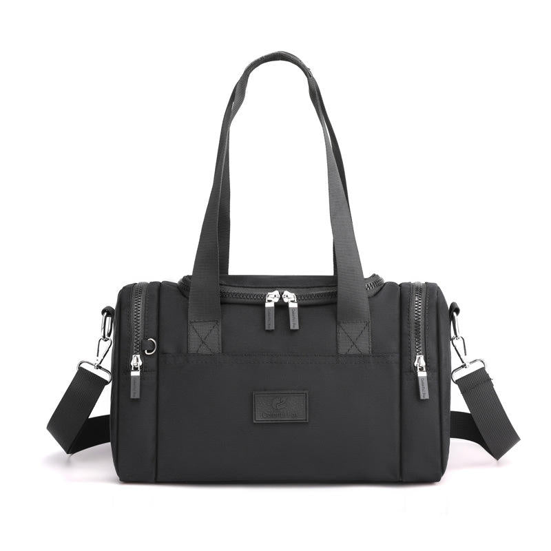 Gym Bag Women's Large Capacity Nylon Polyester Lining Waterproof Outdoor Casual Travel Shoulder Crossbody Duffel Fitness Bag