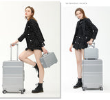 New Style Shiny ABS Suitcase Zipper Pulls Maletas Promotion Bags Luggage Sets