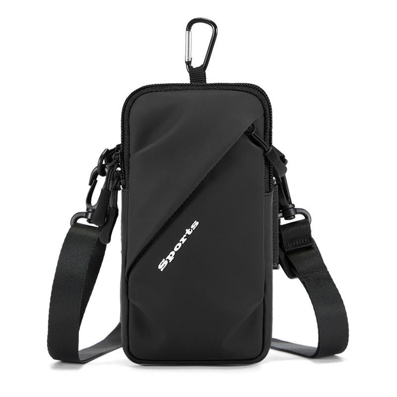 Wrist PU Bag Unisex Single Room Diagonal Customized Waterproof Waist Belt Mobile Phone Holder for Sports Fitness Running Arm