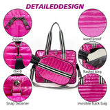 High Quality Women Nylon Gym Sport Puffer Duffle Paddle Racket Tote Quilted Tennis Bag Pickleball Paddle Bag