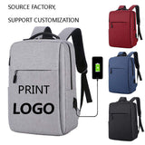 Student School Bags Unisex Capacity Leather Office Computer Bag Nylon Anti Theft Custom Laptop Backpack