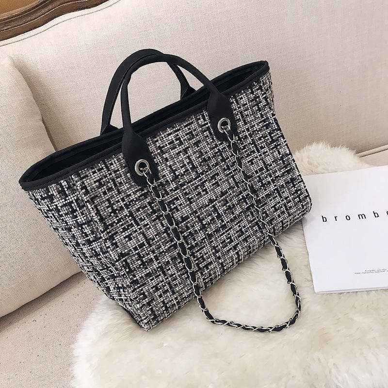 Womens Designer Cotton Canvas Tote Handbags Eco-Friendly Shopping Bag Large Tote Ladies Hand Bag
