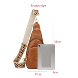 Double Pocket Vegan Leather Handbag Custom Bum Bag Crossbody Bag for Women Sling Bags With Belt