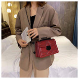 Handbags Fashion Lock Shoulder Messenger Bags Carving Machine Routerll Chains Tote Bag New PU Polyester