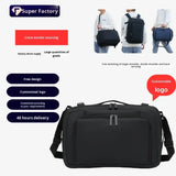 Custom Multifunctional Unisex Crossbody Computer Bag Travel Lightweight Multi-compartment Double-shoulder Air Laptop Backpack