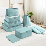 8pcs Sets Travel Organizer Bags Large Capacity Luggage Packing Cubes Travel Laundry Storage Bag
