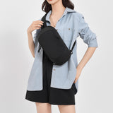 Lightweight Breathable Durable Outdoor Hiking Crossbody Bag Anti-theft Card Reader Polyester Fashionable Simple Trendy Bag
