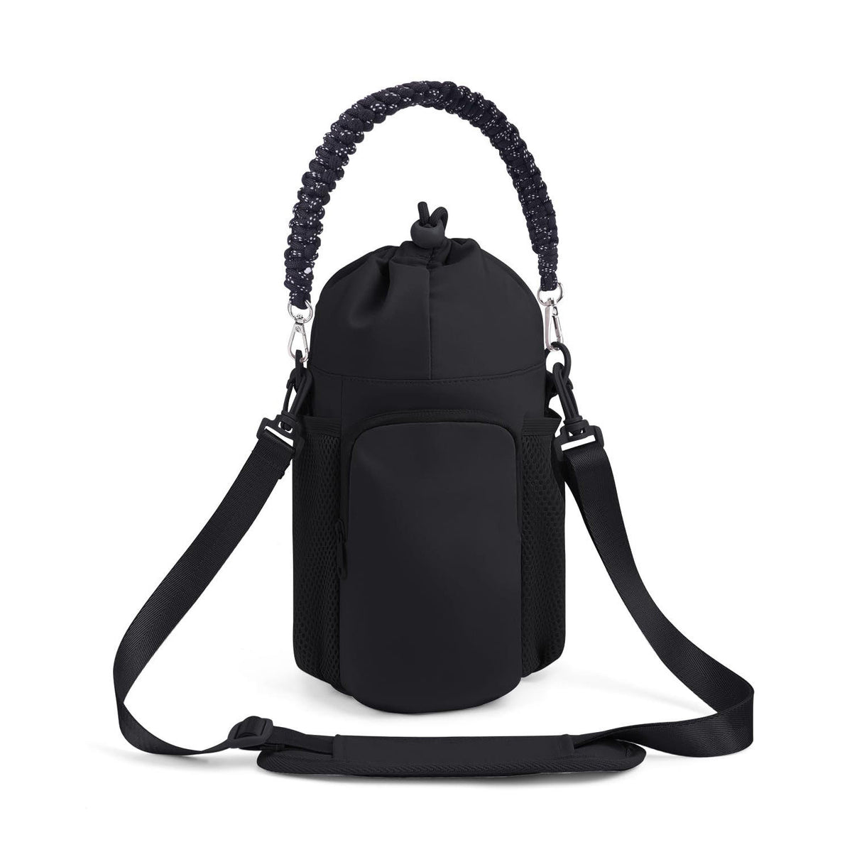 Handheld Water Bottle Sleeve Aluminum Foil Insulated Cup Crossbody Shoulder Bag Convenient Outdoor Sports Bag Gym Bags