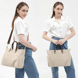 Women's Laptop Bag Fabric Waterproof Durable Large Capacity Briefcase Crossbody Tote Single Shoulder Strap Inner Sleeve