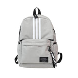 College Style Leisure Backpack Korean Version Simple Striped Double-shoulder Bag Suitable for Men and Women Sports Bags
