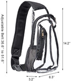 PVC Men Stadium Approved Leisure Crossbody Bag Transparent Casual Sling Bags for Women