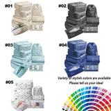 8pcs Set Duffle Bag Large Capacity Travel Organizer Waterproof Packing Cubes for Laundry Storage
