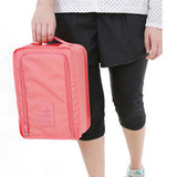 Portable Foldable Small Polyester Shoe Bag Multifunctional Waterproof Travel Beach Storage Outdoor Shoes Pouch