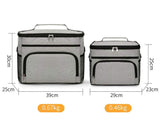 Oxford Lunch Cooler Bag Shoulder StrapInsulated for Office Travel Picnic Thermal Bag Soft Tote Cooler Box