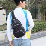 Chest Bag Men's Casual Travel Backpack Large Capacity Zipper Closure Vintage New Fashion Crossbody Sports Design for Summer