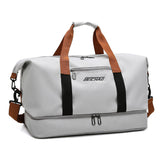 Men Travel Duffel Bag with Shoe Compartment Large Capacity Sport Gym Travel Waterproof Tote Overnight Bag for Women