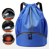Fashionable Nylon Drawstring Backpack Quick-Drying and Waterproof  Sports Bag with Polyester Lining