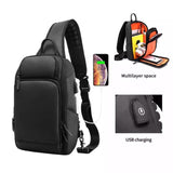 New Chest Bag Men's Business Leisure Convenient Waterproof Outdoor Satchel Crossbody Letter Sling Bags for Men
