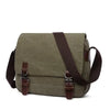 Durable Canvas Travel Handbag – Solid Color Single Shoulder Crossbody Bag