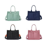 Fashion Vintage Canvas Travel Bag – Lightweight Single Shoulder Tote with Zipper